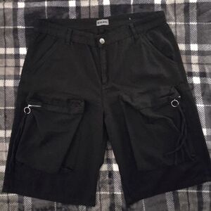 Men's Black Cargo Shorts